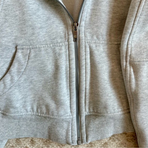 lululemon scuba oversized zip-up hoodie in heathered core ultra light grey - Picture 4 of 6